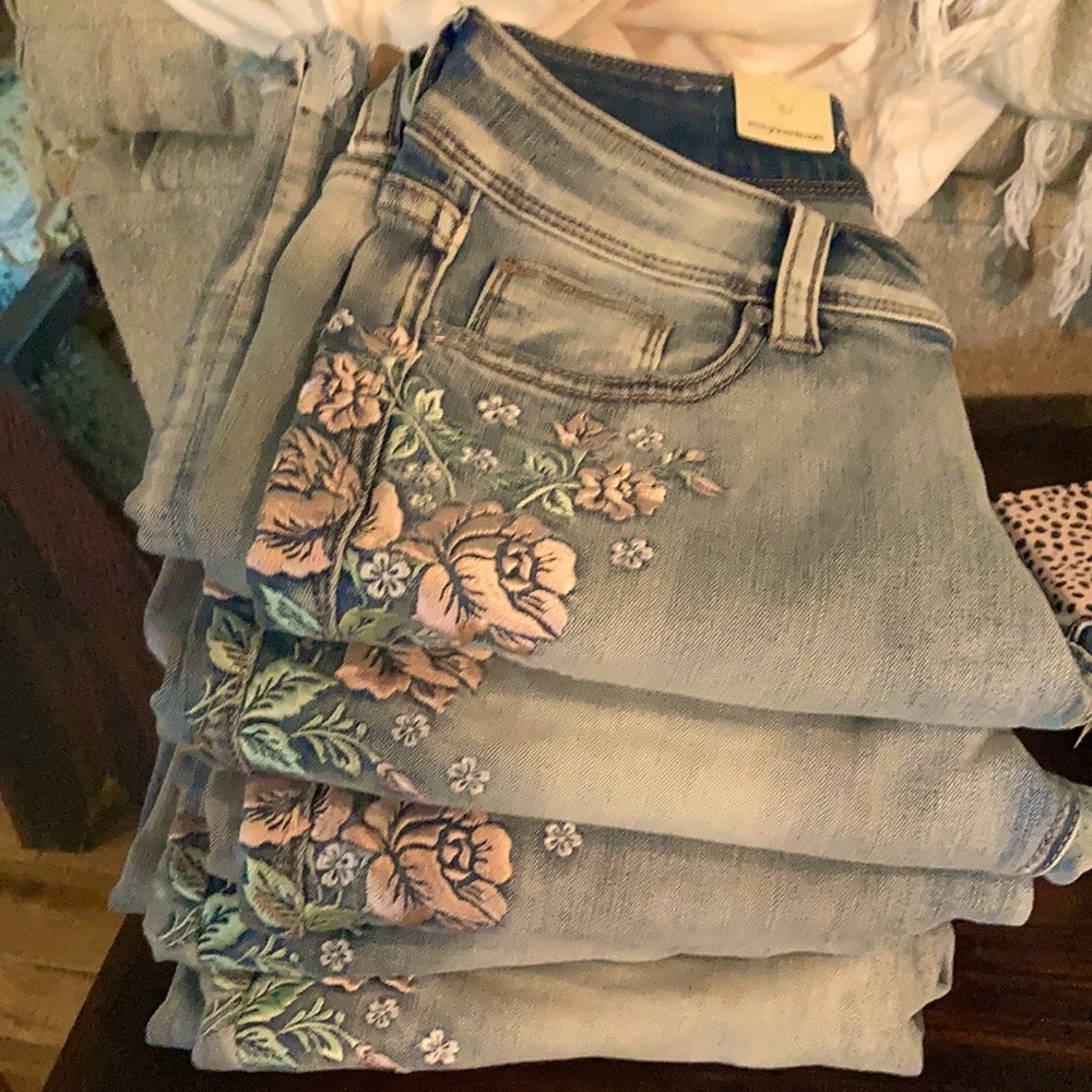 Grace skinny Embroidered Jean